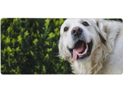 Mousepad Grande para Computador com Estampa Divertida de Golden Retriever, Base Borracha Antiderrapante, 40 X