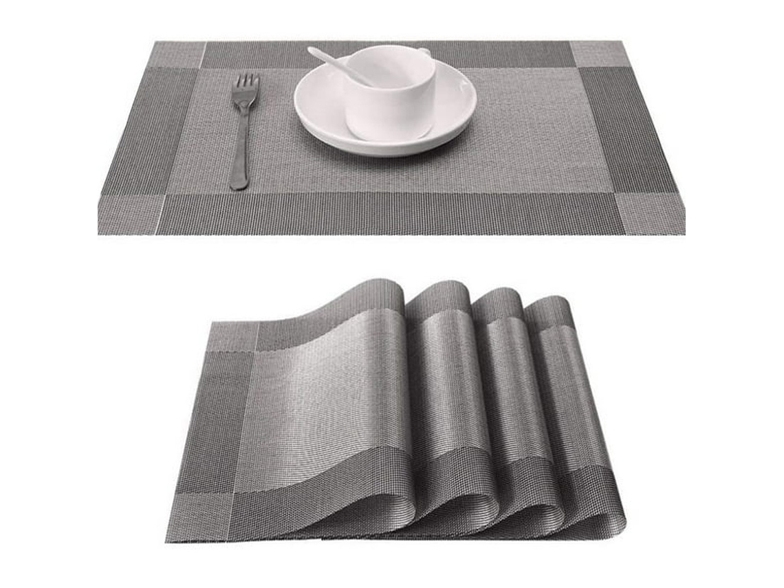 KOFIHETY Toalha De Mesa 6 Peças Antiaderente Lavável Pvc Resistente Ao Desgaste E Ao Calor Para Mesa De Jantar Restaurante Casa