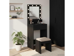 Vidaxl Mesa De Vestir Carvalho Preto 50 X 41 X 135 Cm