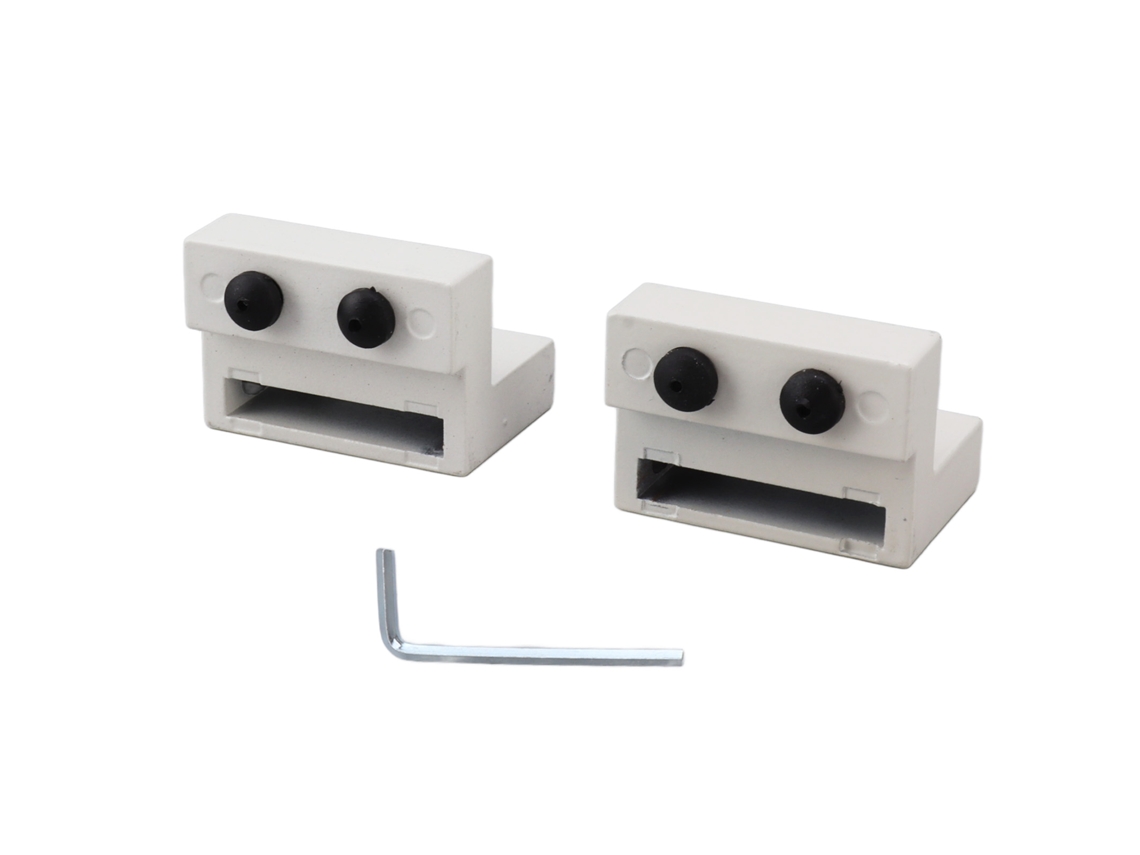 Parada para Porta de Celeiro Branca Acessório de Hardware Deslizante com Chave Allen para Quarto Cozinha Sala de Estar S/MARCA