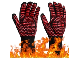 luvas de Churrasco Resistentes a Altas Temperaturas Até 800°c, Anti deslizantes para Cozinha, Grelha e Forno