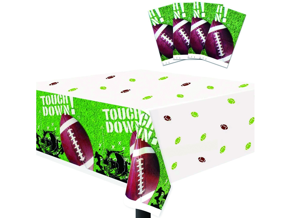 Toalha De Mesa Decorativa Tema Super Bowl 130x220cm