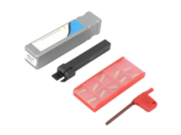 Portabrocas Mgehr1212-2 Con 10 Insertos Mgmn200-g Y Llave Para Torno