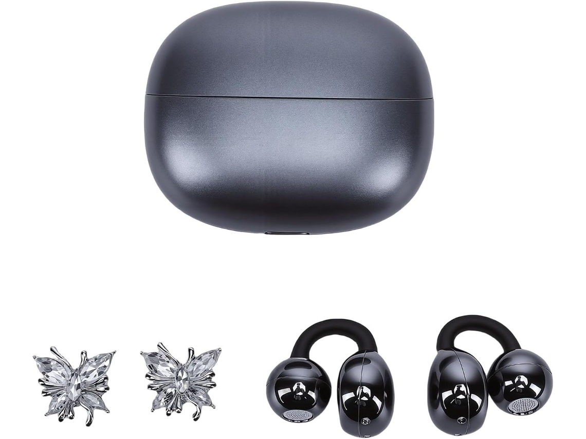 Fones De Ouvido Sem Fio Bluetooth 5.4 Com Clipe, Design Ergonômico,