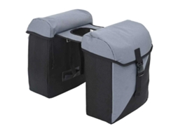 Vidaxl Bolsa De Bicicleta Cinza E Preto 31,5 X 15,5 X 40 Cm Poliéster