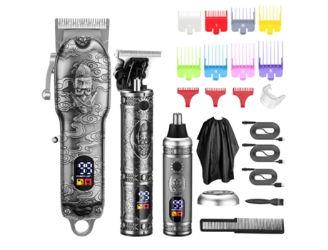 Máquina Cortar Cabelo TRUMSEN-AG Jm-2023 ?Prateado