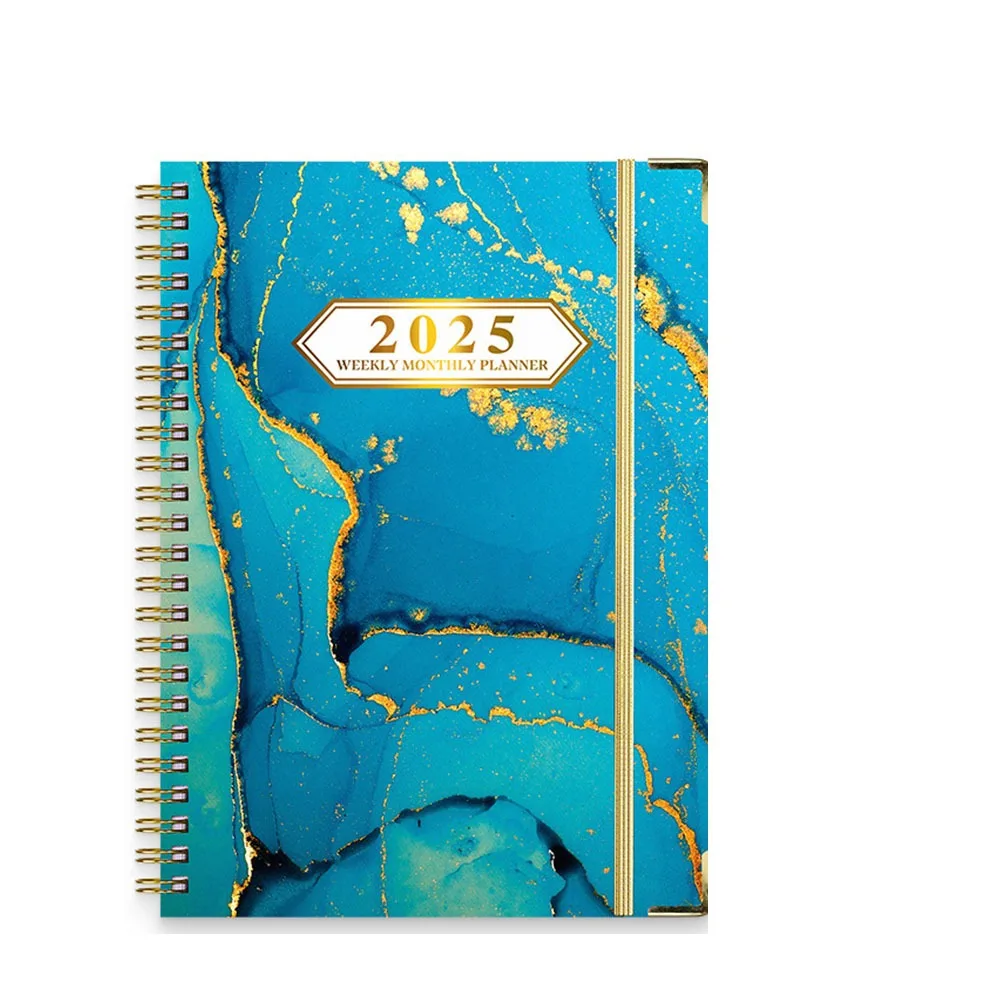 (b03) Kit Com 5 Cadernos Planner A5 De Capa Reforçada Para 2025