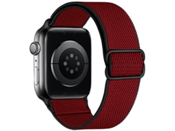Bracelete Para Apple Watch 42/44/45/46/49mm Vermelho-preto Cuich