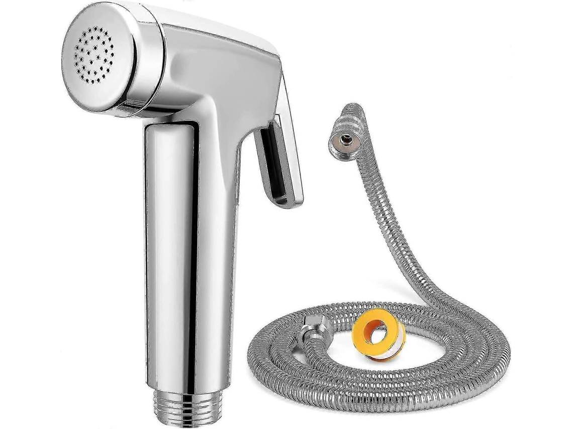 Bidê Portátil Para Vaso Sanitário, Com Mangueira De 59 Polegadas E Alta Pressão, Kit De Spray Manual Para Banheiro.