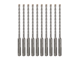 Pacote Com 10 Brocas De Martelo Sds Plus De 3/16 X 6, Ponta De Carboneto Para Tijolos Slowmoose
