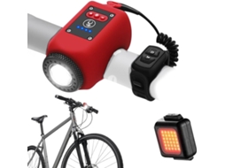 Buzina E Luz Para Bicicleta Elétrica, 120 Db, Ângulo De Visão 180°