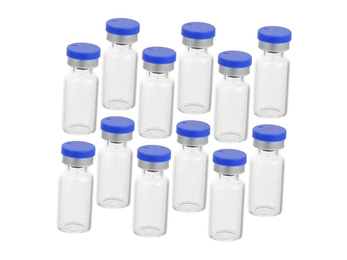 Nuobesty Pacote Com 50 Frascos De Vidro De 3ml Com Tampas Antivazamento, Pequenos Frascos De Armazenamento Para