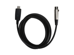 Cabo Usb Mali 3 Pinos Xlr Macho para Fêmea 3m Microfone Extensão