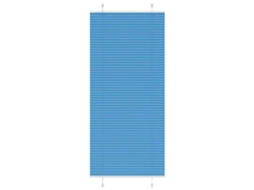 Vidaxl Azul Plissada Cega 100x200 Cm Largura Tecido 99,4 Cm Poliéster