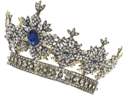Coroa De Noiva Barroca Retrô Em Metal Preto Com Pedras Brilhantes, Tiara De Cabelo