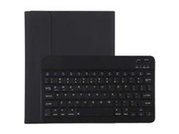 Capa de microfibra TG11B com teclado Bluetooth preto removível para iPad Pro de 11 polegadas, com compartimento para lápis e suporte WeBake (2020)