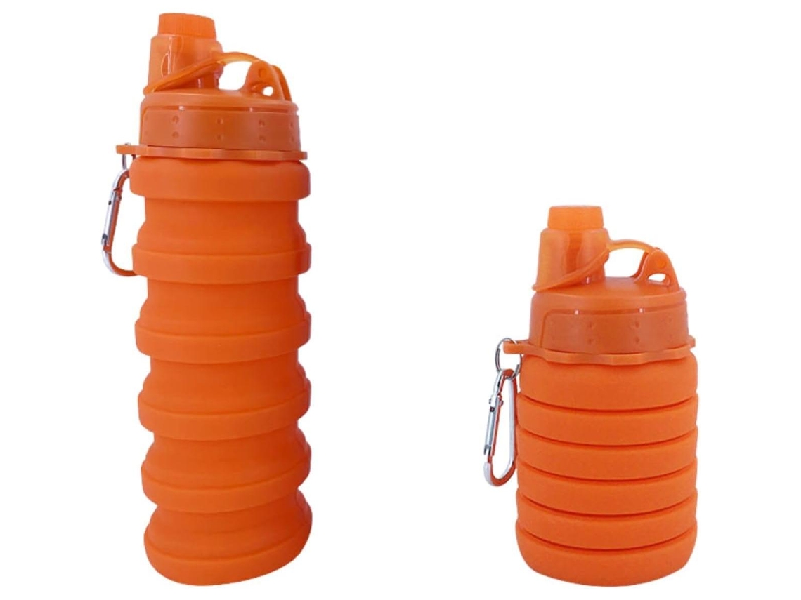 Garrafa de água portátil, dobrável de silicone MDUG