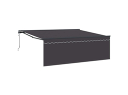 Conjunto 1 Toldo Retrátil Vidaxl Amarelo Alumínio (350 X 250 Cm)