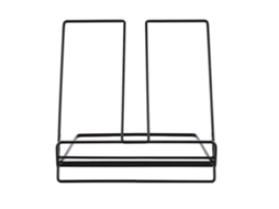 Suporte de mesa para livros e tablet de ferro, decorativo, prático e durável preto em S/MARCA