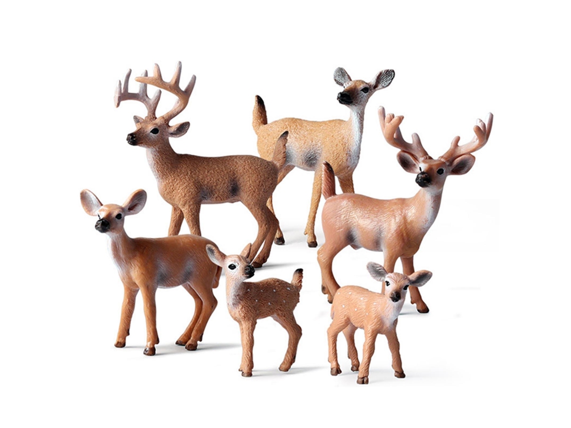 Laxiscreed Ornamentos De Natal Com 6 Cérvidos Laváveis Para Decoração De Festas E Bolos