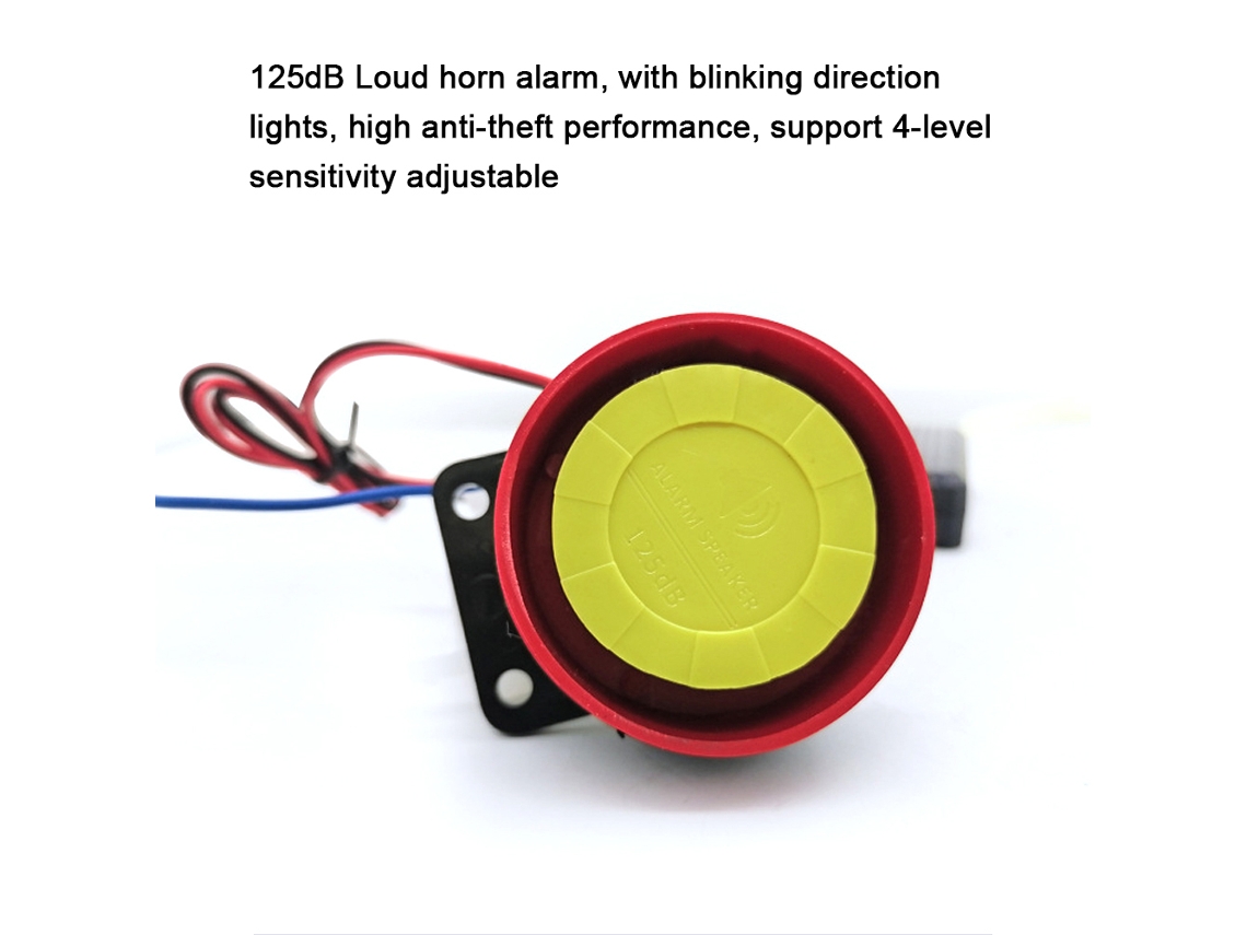 Mali sistema de Alarme Anti roubo para Moto com Iniciador Remoto 125db Controle Sem Fio 12v