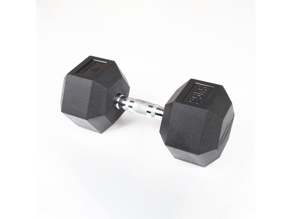 Haltere De Borracha Hexagonal 20kg (unidade)