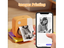 Impressora térmica portátil Ry Mini Pocket, sem fio, etiqueta para cartão inteligente, celular, impressão sem tinta, Bluetooth Mini P Slowmoose