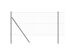 Conjunto 1 Cerca Externa Vidaxl Cinzento Aço (10 X 1,2 M)