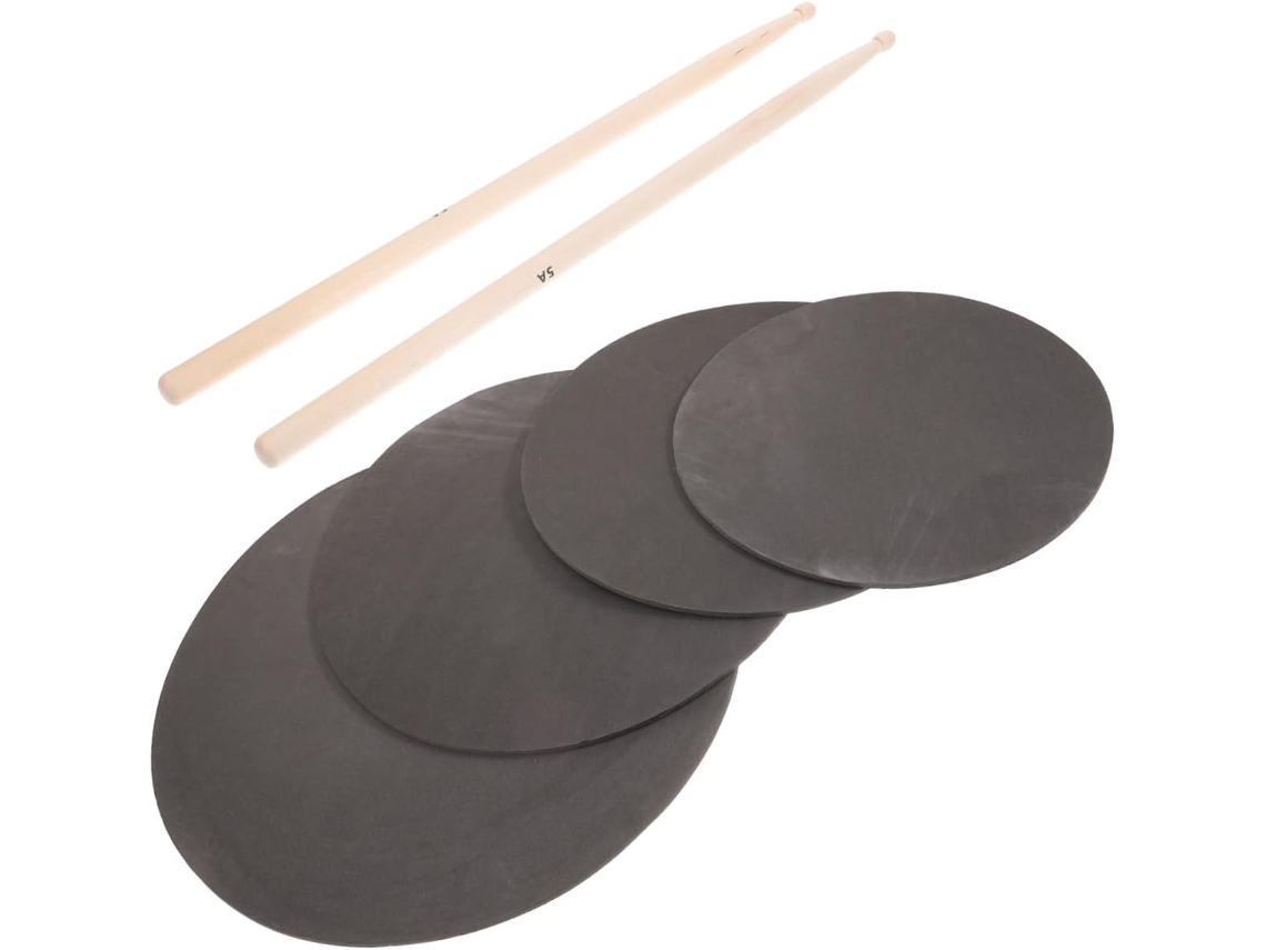 Kit De Treinamento Para Baquetas De 12 A 16 Polegadas, Espuma Durável, Par De Baquetas Leves.