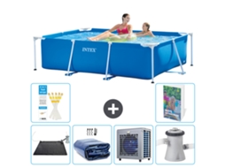Intex Piscina Com Estrutura Retangular - 220x150x60 Cm - 7-peças S42