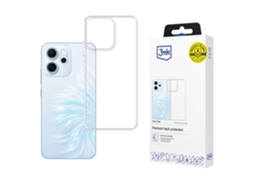 Capa Transparente 3mk Para Oppo Reno 14 F/ 14 Fs 5g Com Película De Vidro Temperado E Proteção De Tela.