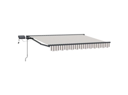 Vidaxl Estrutura De Toldo Manual Com Leds 3,5 X 2 M