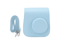 Camera Bag Vintage Pu Leather Removable Strap Scratch Resistant Digital Camera Protective Case For Mini7+ Blue LAXISCREED