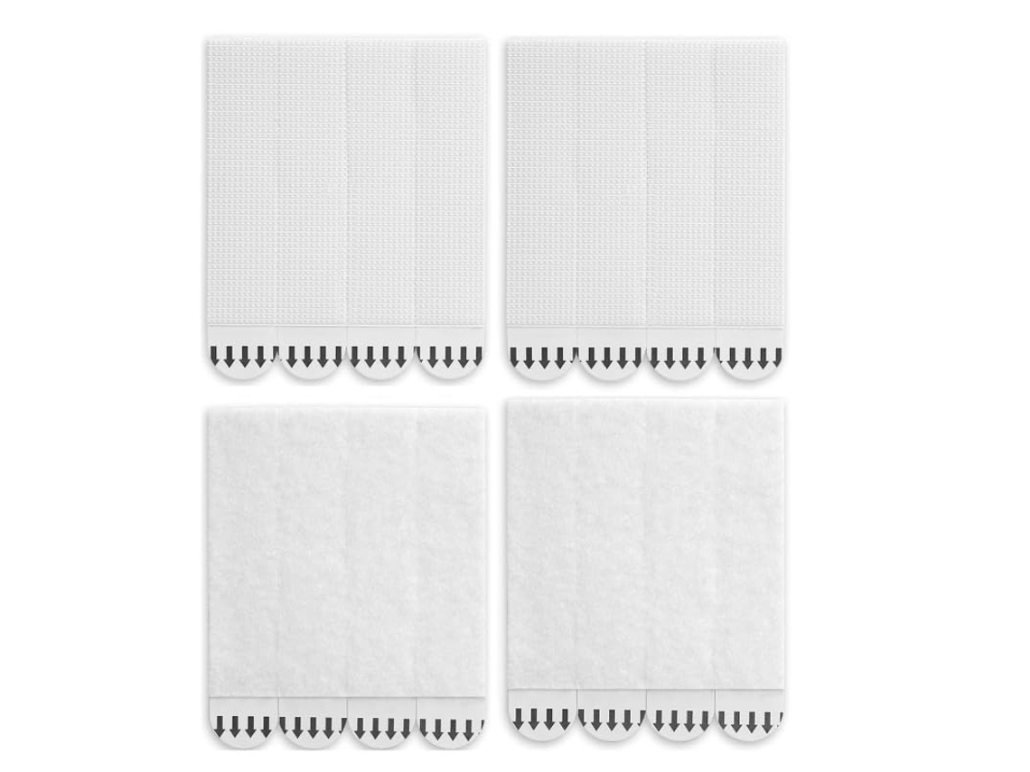 Fitas Adesivas Médias Para Quadros, Pacote Com 12 Pares 24 Fitas, Para Fixação De Fotos Em Paredes Sem Pregos, Da Dama