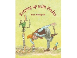 Livro Keeping up with Findus de Sven Nordqvist (Inglês)