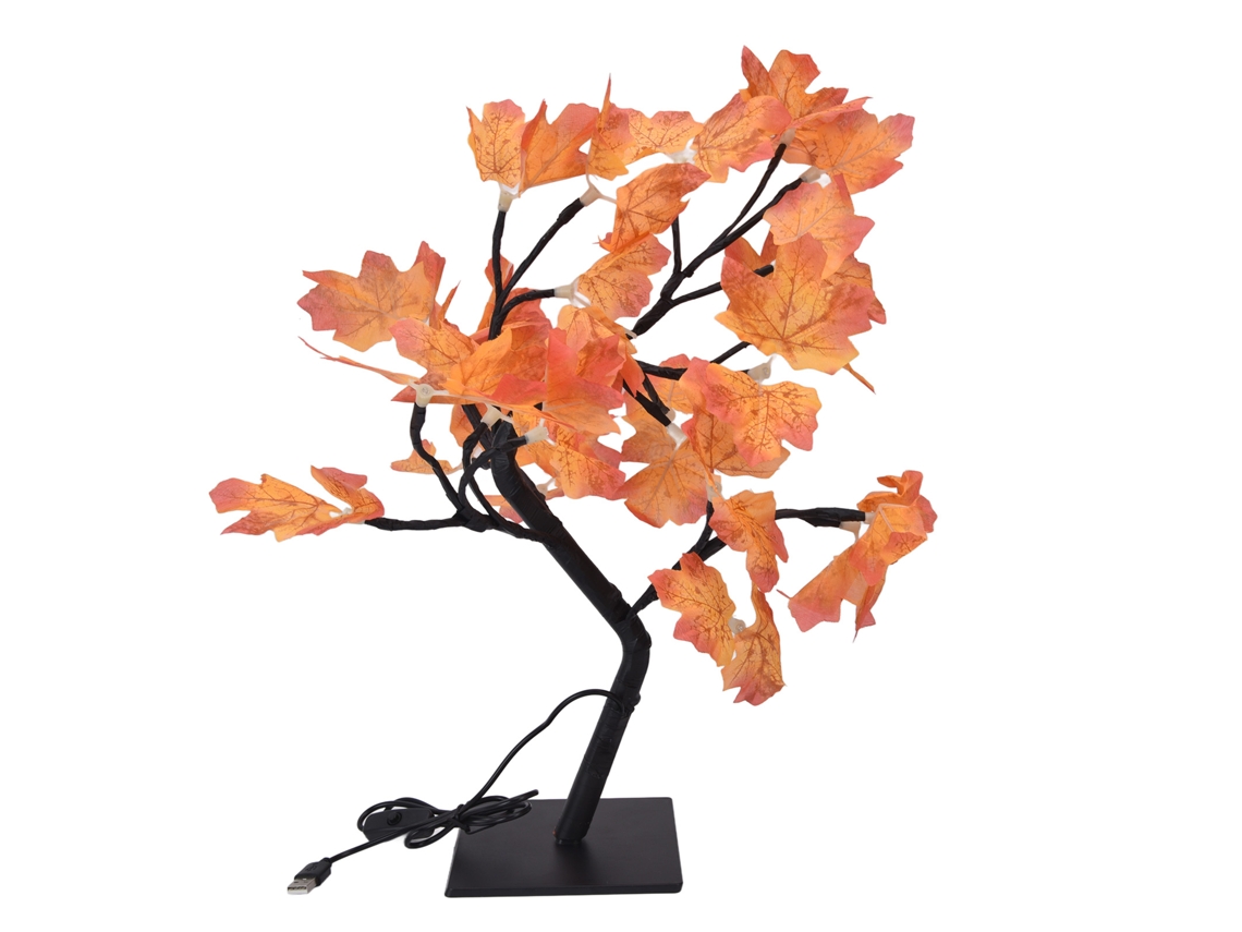 2026 árbol de Otoño Con Led 24 Luces Cálidas Estilo Romántico Usb 5v para Acceso Thanksgiving