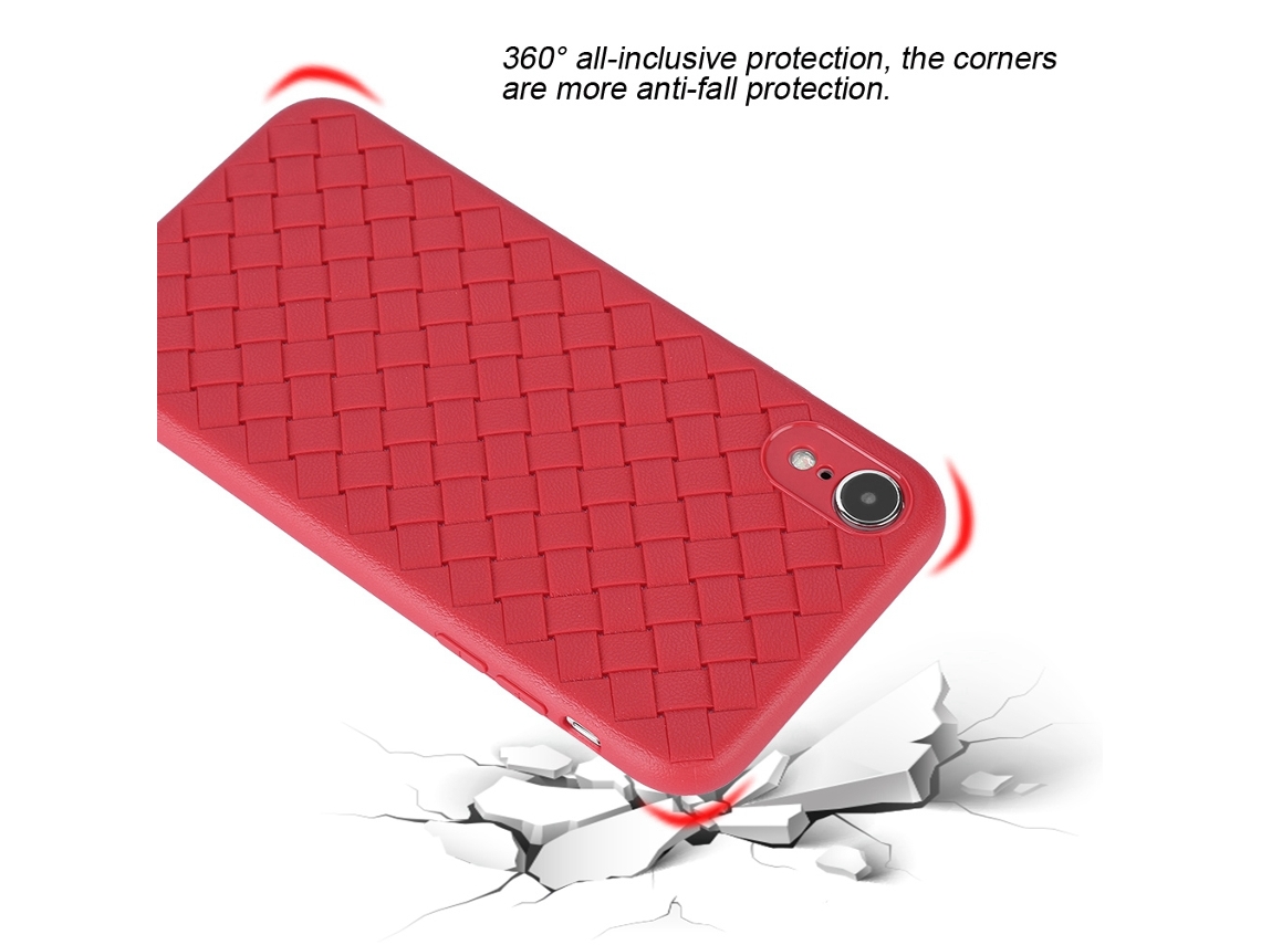 Capa Protetora Série Elegante Capa para Iphone Xr (vermelha) EOOCOO (fina e Antichoque)