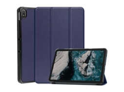 Capa de couro texturizada Custer da Webake para tablet Nokia T20 (tripla)