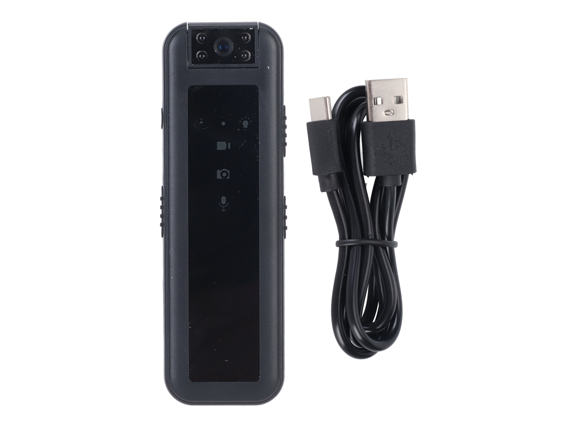 Aetheria gravadora de Vídeo Mini Portátil Hd com Lente Rotativa 180° 700mah para Aulas e Reuniões