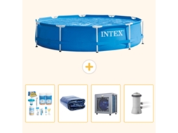 Intex Piscina Com Estrutura Redonda - 366x76 Cm - 5-peças S128