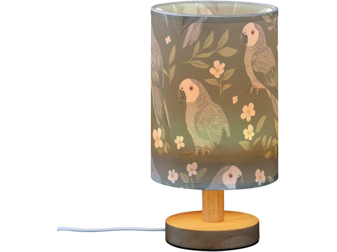 Luminária De Mesa Led Frodotgv Com Cúpula Para Leitura E Estudo, Com Papagaios Cinzentos
