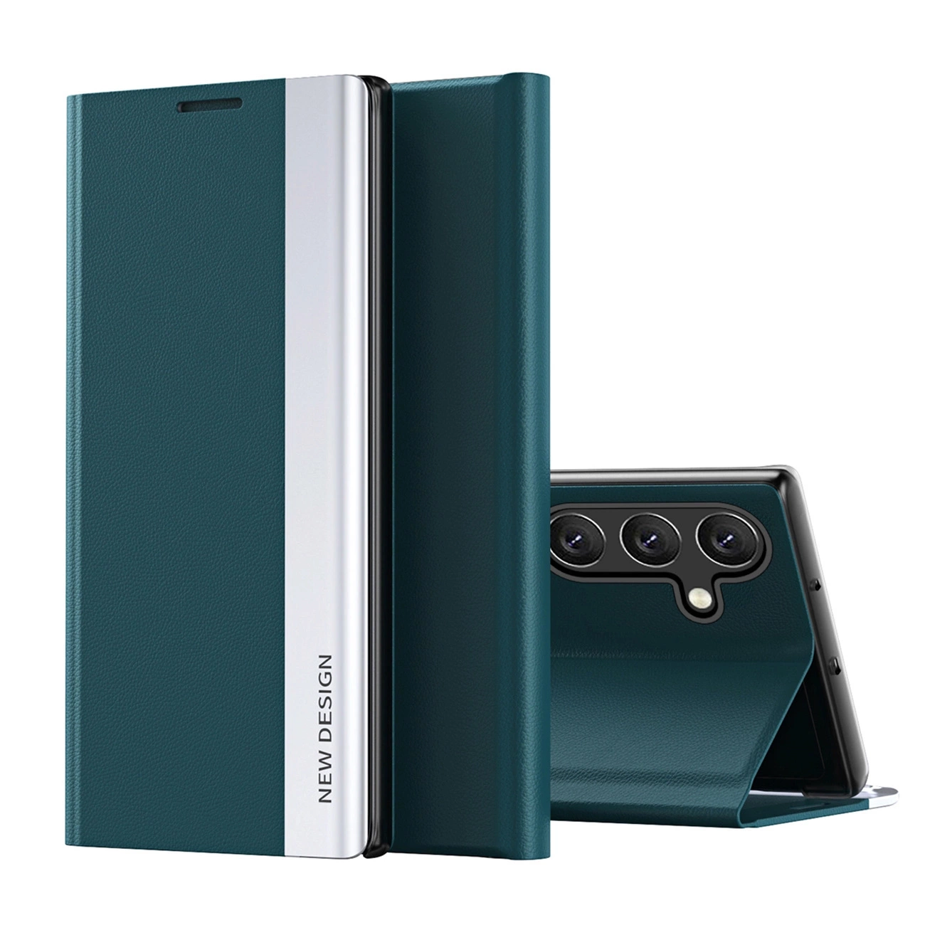 Capa Hurtel Para Samsung Galaxy A56 Com Aba E Suporte Pro Sleep Case