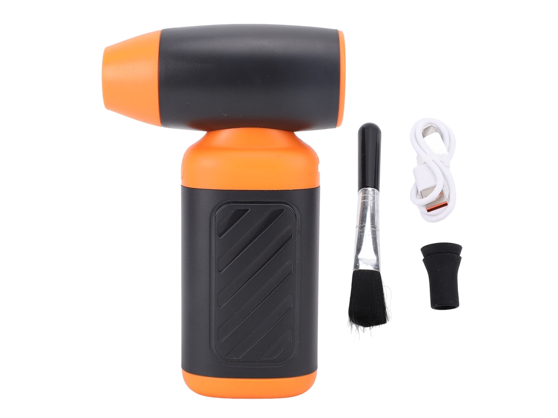 Electric Air Duster 130000rpm Jet Dryer Blower Rechargeable Cordless Adjustable Speed Turbo Fan Brushless For Cleaning Keyboard Pc Camera Black