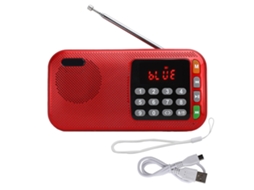 Coluna Bluetooth Portátil Rádio Fm Sem Fio Reprodutor De Áudio Usb