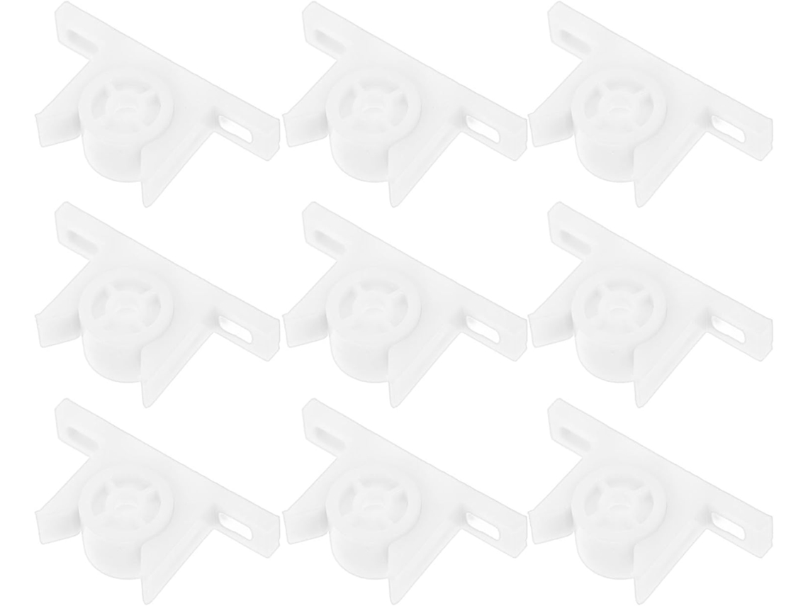 Fenical Conjunto De 10-fechos Esfera Para Portas Armário Em Abs Branco Com Trava Dupla Rolamento Fácil Instalação
