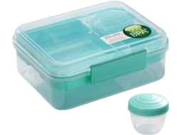 Recipiente Portátil Prático De 2 Camadas Com Vários Compartimentos Para Alimentos, Ideal Para Estudantes E Profissionais