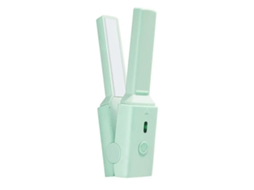 Mini modelador de cachos portátil USB 2026, carregamento rápido, refrigerado, ferramenta de modelagem de cabelo, cor verde refrescante.