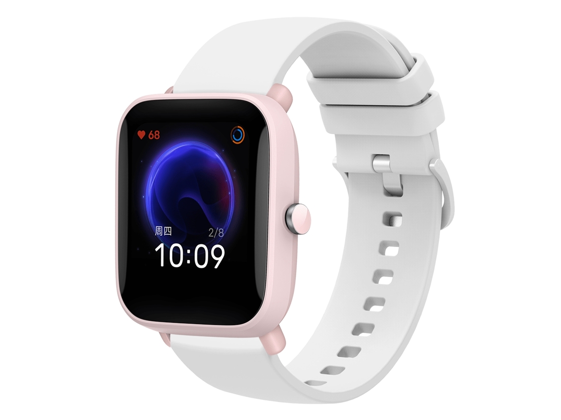 Bracelete de Smartwatch para Amazfit BIP U 20mm de silicone macio de cor sólida (branca)