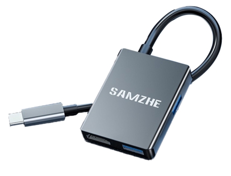 Adaptador SAMZHE Gt4K 4In1 Type-C a Hdmi Pd 2Usb3.0 para Huawei Mate40/P50 S20