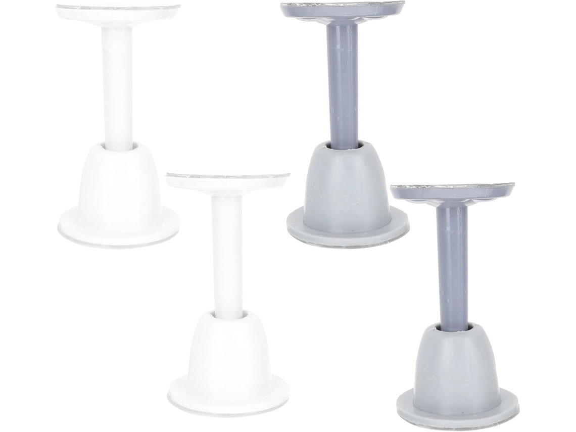 Conjunto De 4 Batentes De Porta De Silicone Para Parede, Sem Abs, Para Proteção.